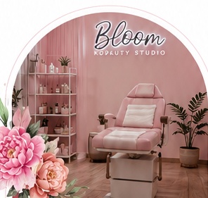 Wnętrze salonu Bloom Beauty Studio